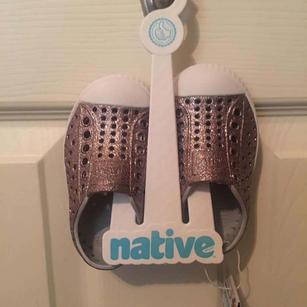 Native shoes metallic bling